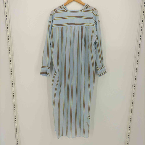 ヌキテパ NE QUITTEZ PAS 21SS C.VOILE STRIPE KURTA DRESS マドラス ストライプ ドレス レディース FREE