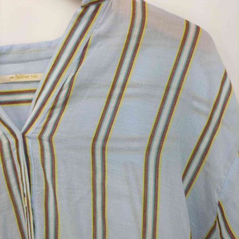 ヌキテパ NE QUITTEZ PAS 21SS C.VOILE STRIPE KURTA DRESS マドラス ストライプ ドレス レディース FREE