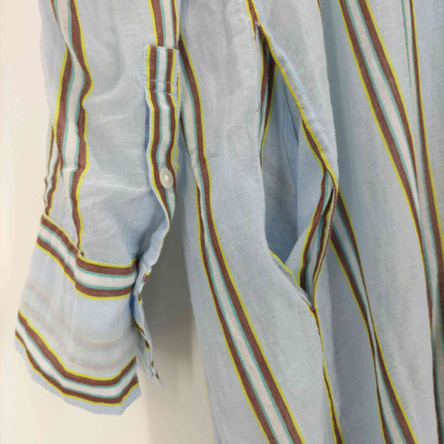 ヌキテパ NE QUITTEZ PAS 21SS C.VOILE STRIPE KURTA DRESS マドラス ストライプ ドレス レディース FREE