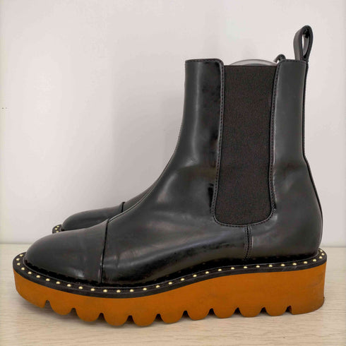 ステラマッカートニー STELLA McCARTNEY スタッズ ゴムソール サイドゴアブーツ レディース 37