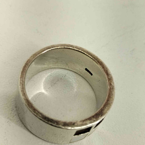 ゲス GUESS スクエアストーンデザインリング SV925 メンズ 16号
