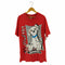 90S キャラクターラバープリント S/S Tシャツ メンズ