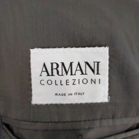 アルマーニコレツィオーニ ARMANI COLLEZIONI イタリア製 2B背抜きストライプテーラードジャケット セットアップ メンズ 48