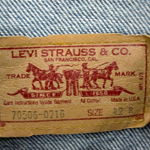 リーバイス Levis 90s USA製 70506-0216 デニムトラッカージャケット メンズ 42R