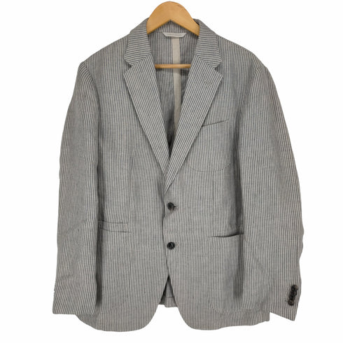 バナナリパブリック BANANA REPUBLIC ストライプリネンテーラードジャケット メンズ 40S
