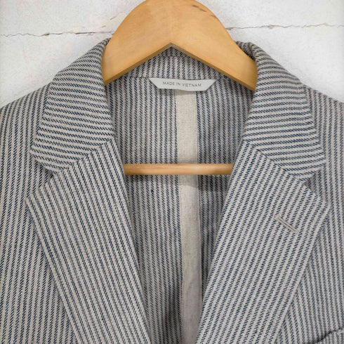 バナナリパブリック BANANA REPUBLIC ストライプリネンテーラードジャケット メンズ 40S