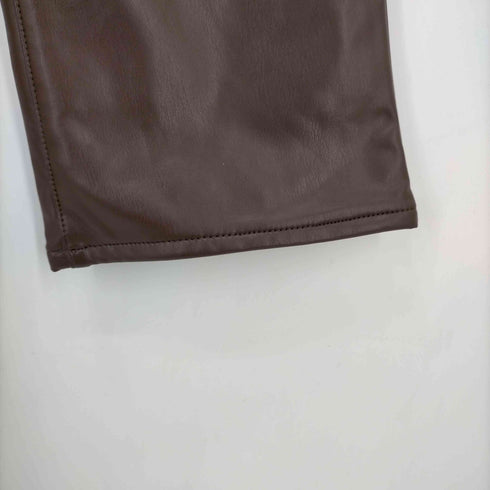 バナナリパブリック BANANA REPUBLIC CROPPED BOOTCUT フェイクレザーパンツ レディース 28/6