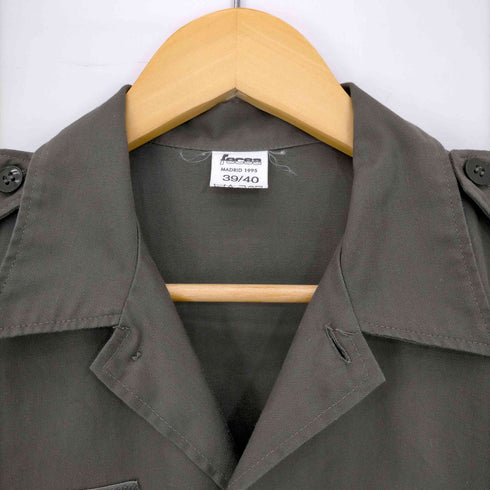 90s fecsa フランス軍 ヘリンボーンツイル チャドシャツ ミリタリーシャツ メンズ 39/40