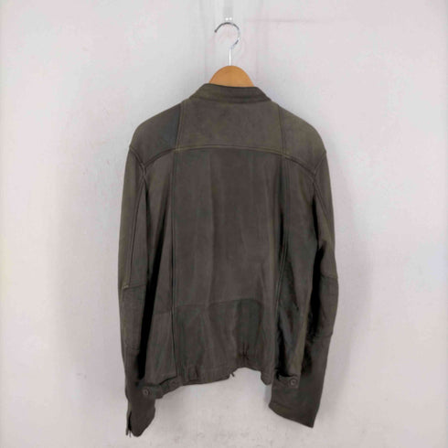 ディーゼル DIESEL ラムレザー シングルライダースジャケット メンズ import:S