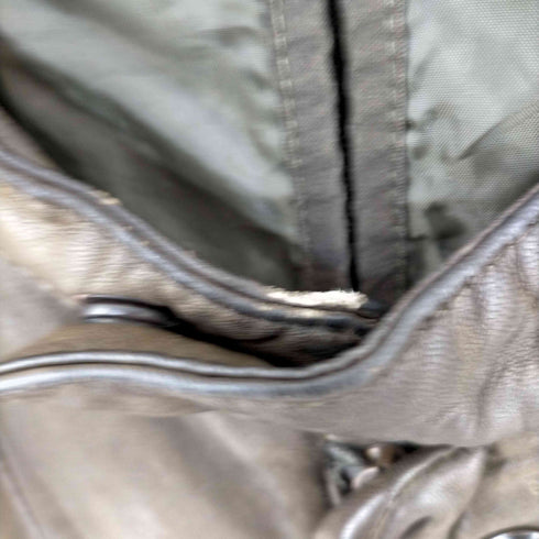 ディーゼル DIESEL ラムレザー シングルライダースジャケット メンズ import:S