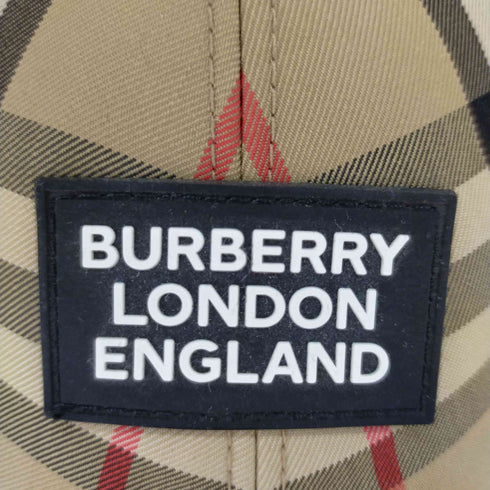 バーバリーロンドンイングランド BURBERRY LONDON ENGLAND 20SS ベースボールキャップ ノバチェック 6パネル バーバリーチェック メンズ JPN:M
