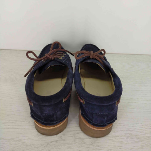 ティンバーランド Timberland 3 Eye Lug 3アイレット モカシンシューズ DARK BLUE SUEDE メンズ JPN:26