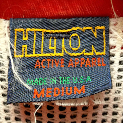 ヒルトン HILTON 80S USA製 紺タグ 裏地メッシュ ジップアップ ジャケット メンズ import:M