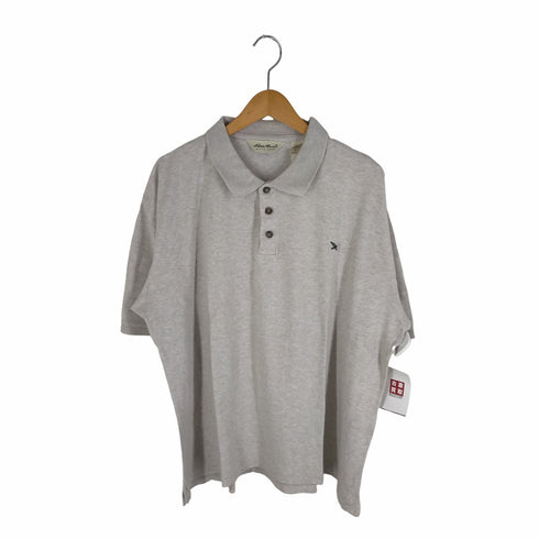 エディーバウアー Eddie Bauer 90s-00S 白タグ 霜降りポロシャツ ボックスシルエット メンズ JPN:L