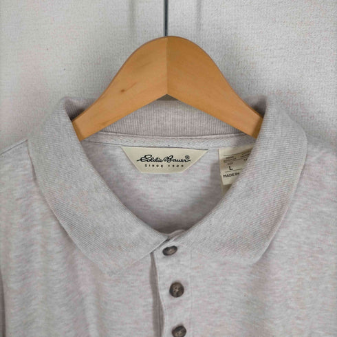 エディーバウアー Eddie Bauer 90s-00S 白タグ 霜降りポロシャツ ボックスシルエット メンズ JPN:L