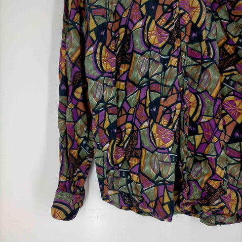 90-00S ネパール製 レーヨンシャツ メンズ JPN:M
