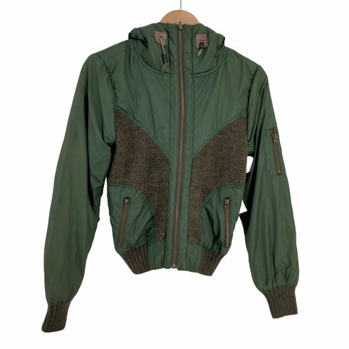 ディーゼル DIESEL ニット切替 フーデッドジャケット メンズ import:XS