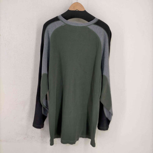 バンズ VANS 切替ワッフルサーマルTシャツ メンズ import:S