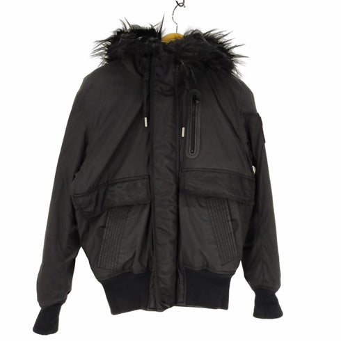 ディーゼル DIESEL W-BURKISK ファー 中綿 ボンバージャケット N-2B フライト ジャケット ショート丈 メンズ import:S