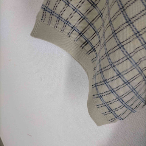 エディーバウアー Eddie Bauer 90s-00S 白タグ 鹿の子 チェックポロシャツ メンズ JPN:L