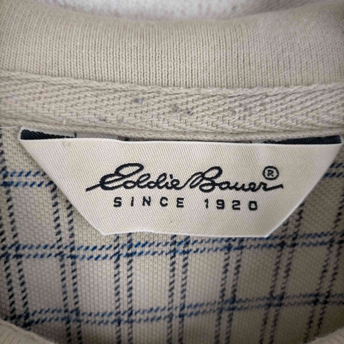 エディーバウアー Eddie Bauer 90s-00S 白タグ 鹿の子 チェックポロシャツ メンズ JPN:L