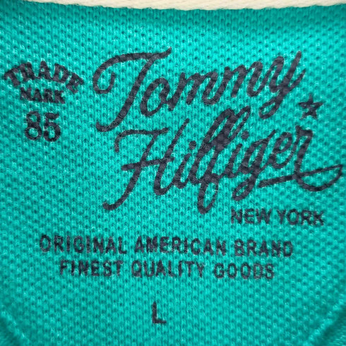 トミーヒルフィガー TOMMY HILFIGER ワンポイント刺繍ポロシャツ メンズ JPN:L