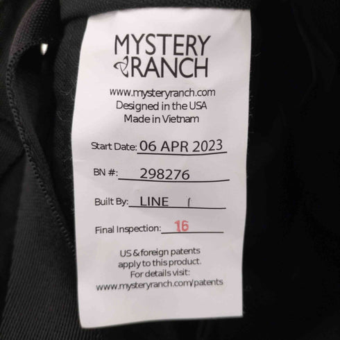 ミステリーランチ MYSTERY RANCH 2023 APR BINDLE20 ショルダーバッグ メンズ