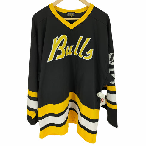 Travering Wild Life Bulls プリント アイスホッケー ゲームシャツ メンズ