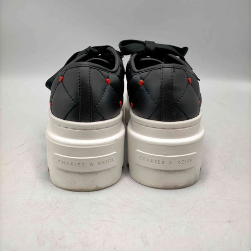 チャールズキース CHARLES & KEITH 24SS Dahlia Heart Print Chunky Sneakers ハートプリントチャンキースニーカー レディース JPN:23