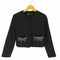 ザラ ZARA SHORT BEADED BLAZER レディース import:S