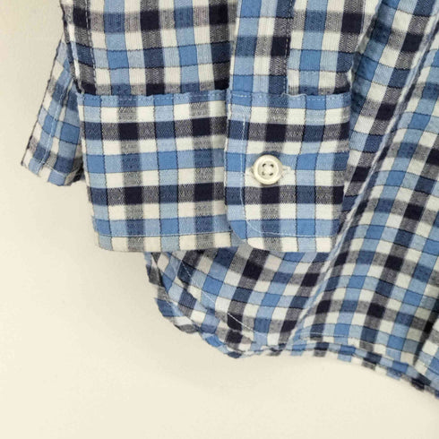 カンサイ KANSAI シアサッカー L/S チェックシャツ メンズ JPN:M