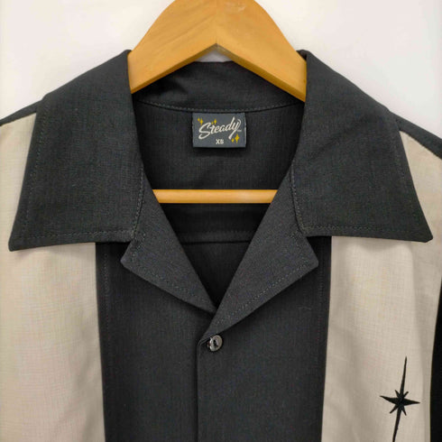 ステディ クロージング STEADY CLOTHING オープンカラーシャツ ボウリングシャツ メンズ import:XS