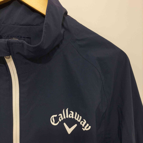 キャロウェイ Callaway 2018 ロゴプリント トラックジャケット レインウェア ゴルフウェア メンズ JPN:L