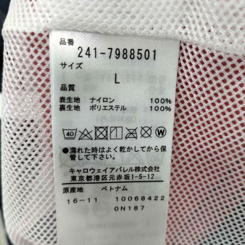 キャロウェイ Callaway 2018 ロゴプリント トラックジャケット レインウェア ゴルフウェア メンズ JPN:L