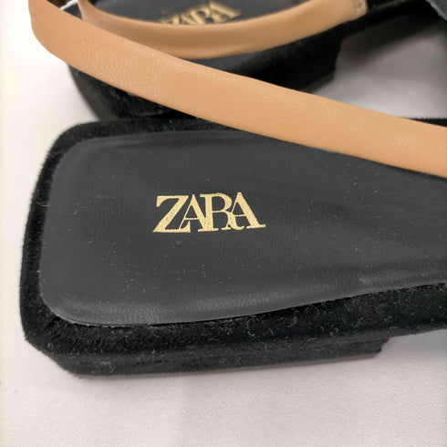 ザラ ZARA バイカラーミュール レディース EUR:38