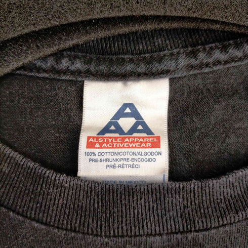 アルスタイルアパレルアクティブウェアー ALSTYLE APPAREL & ACTIVEWEAR 00s フロントラバーロゴTシャツ スケーター メンズ import:L
