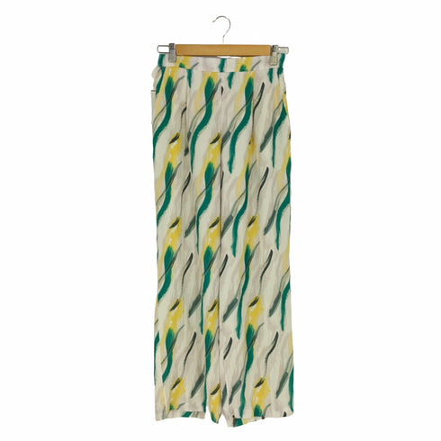 ユナイテッドアローズグリーンレーベルリラクシング UNITED ARROWS green label relaxing アート プリント パンツ レディース FREE