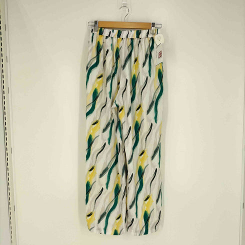 ユナイテッドアローズグリーンレーベルリラクシング UNITED ARROWS green label relaxing アート プリント パンツ レディース FREE