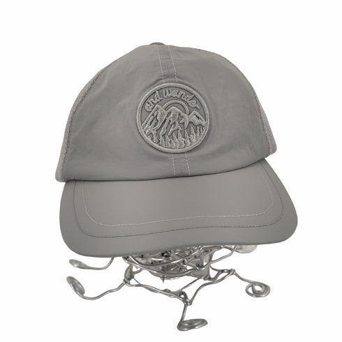 アンドワンダー and wander back mesh cap メンズ