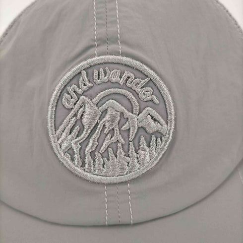アンドワンダー and wander back mesh cap メンズ
