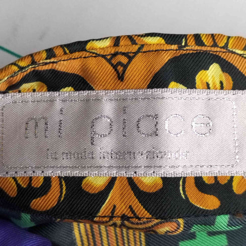 mi piace 総柄 総シルク フライフロントロングスリーブシャツ メンズ 40