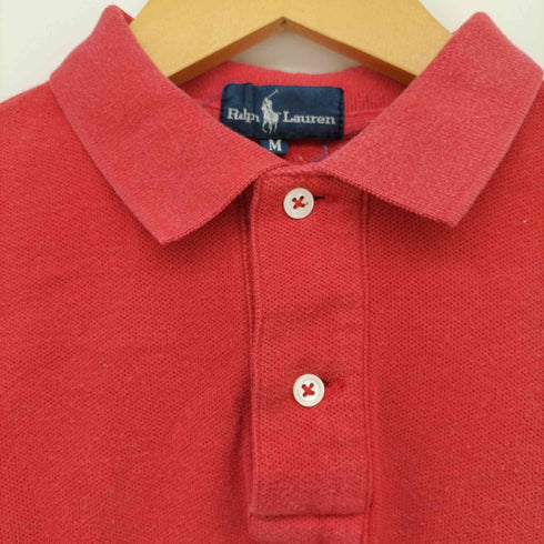 ラルフローレン RALPH LAUREN 裾スリット ポニー刺繍 鹿の子 コットン ポロシャツ レディース JPN:M