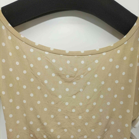 マックスマーラ MAX MARA ドット柄 ドレープブラウス レディース