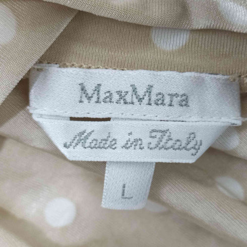 マックスマーラ MAX MARA ドット柄 ドレープブラウス レディース
