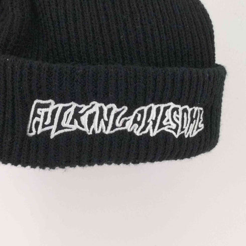 ファッキンオーサム FUCKING AWESOME フロントロゴ刺繍 ニットキャップ メンズ