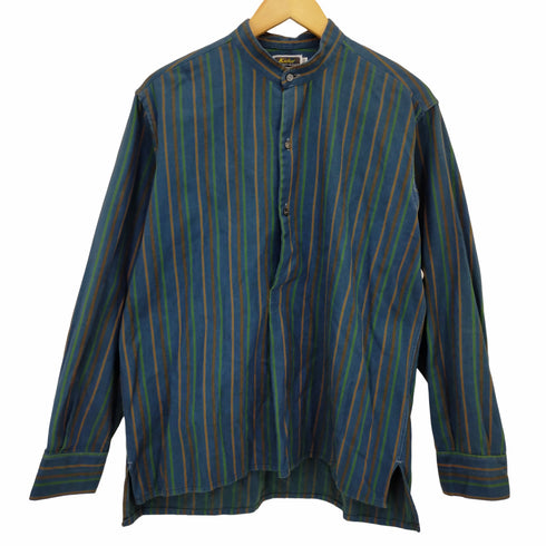 キドゥー KIDUR 60-70S ノーカラーグランパシャツ メンズ FR:40
