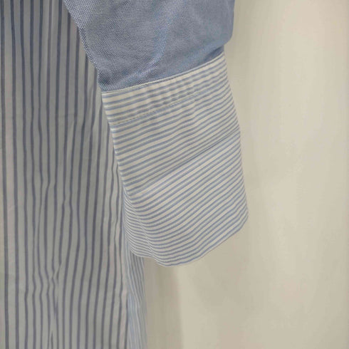 ザラ ZARA マルチストライプ シャツワンピース レディース import:L