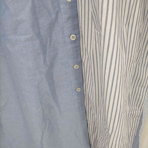 ザラ ZARA マルチストライプ シャツワンピース レディース import:L