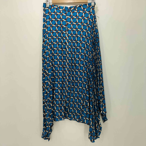 ザラ ZARA 総柄 プリーツスカート レディース M