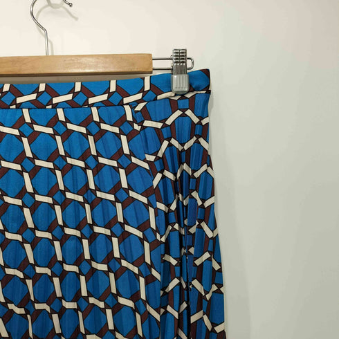 ザラ ZARA 総柄 プリーツスカート レディース M